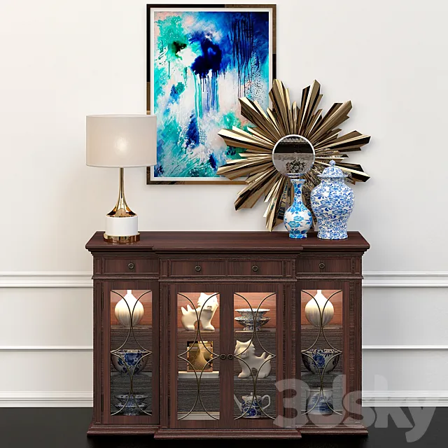Restoration Hardware console table 3DModel