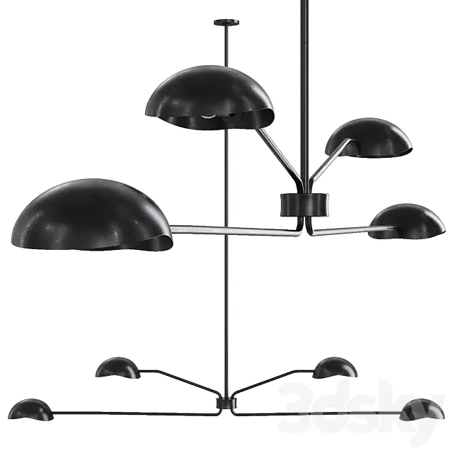 Restoration Hardware CONVESSI LINEAR CHANDELIER 72 Black Free Download
