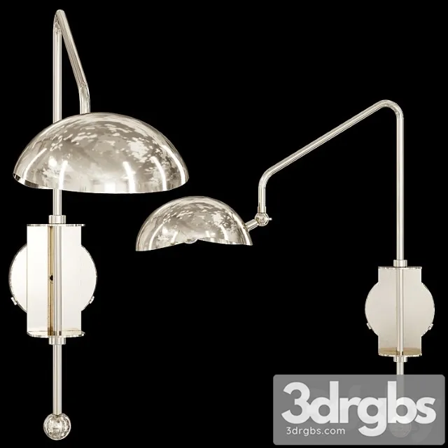 Restoration Hardware Convessi Sconce 23 Nickel 3D Model Free