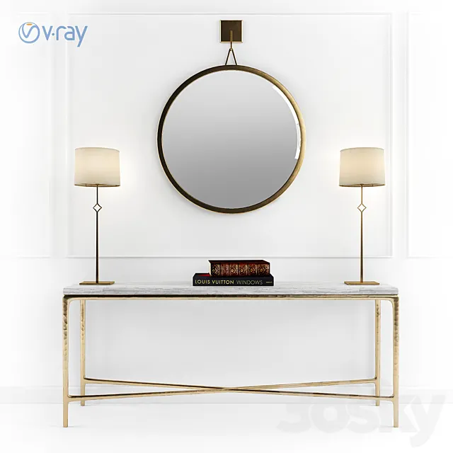 Restoration Hardware Decorative Set 3DModel