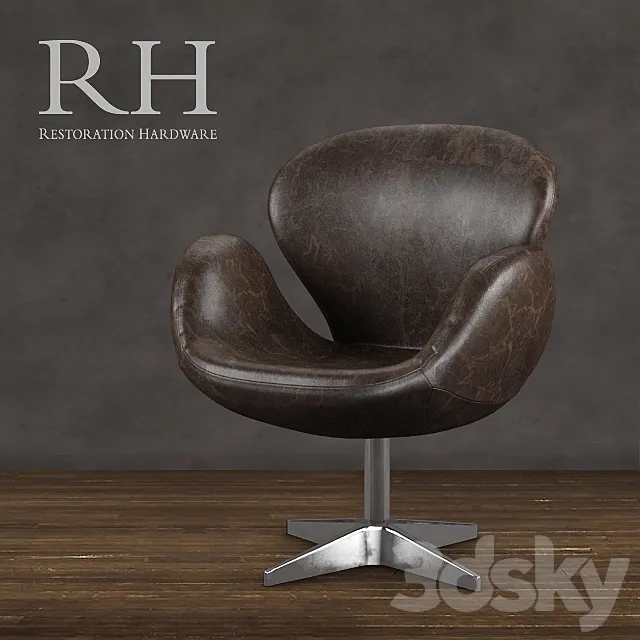 Restoration Hardware - Devon Leather Chair 3DModel