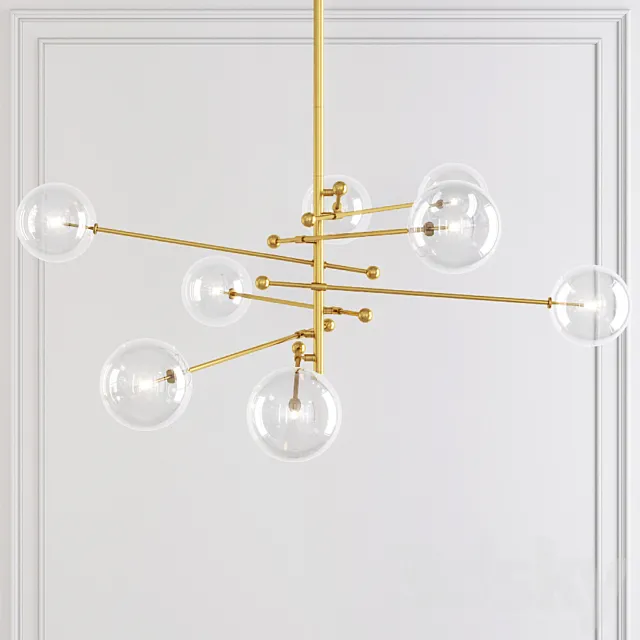 Restoration Hardware Glass Globe Mobile 8-ARM CHANDELIER 79 Free Download