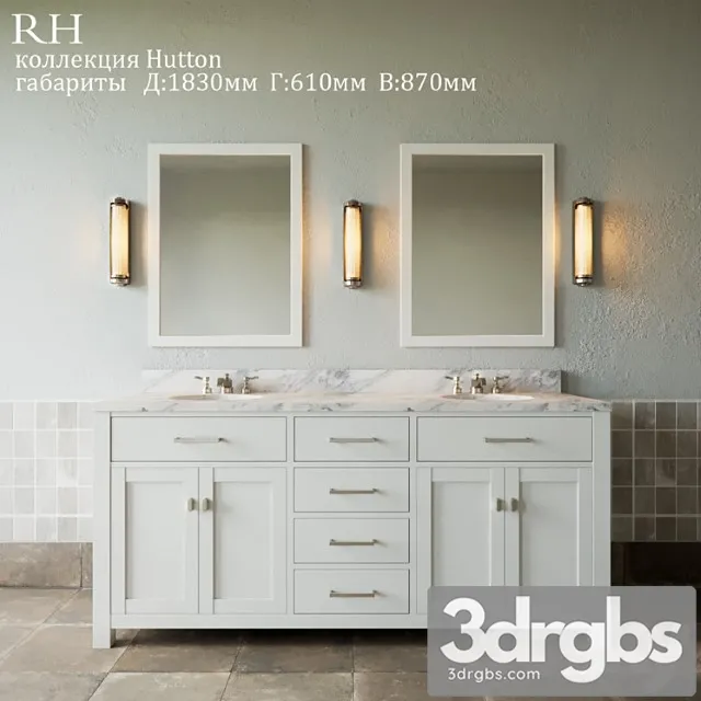 Restoration Hardware Hutton Collection 3D Model Free