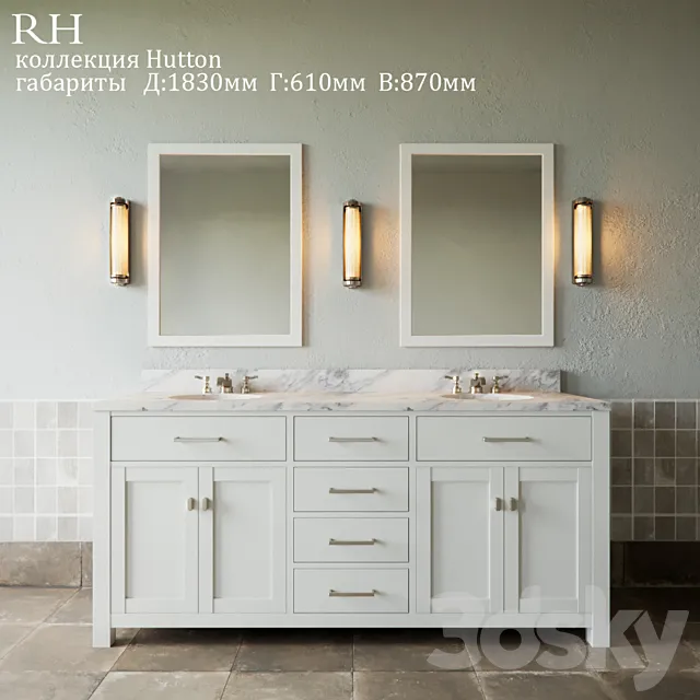 Restoration Hardware Hutton Collection 3DModel