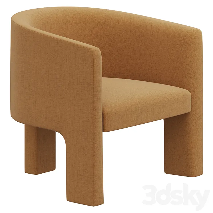 Restoration Hardware Ines Chair 3D Model Free