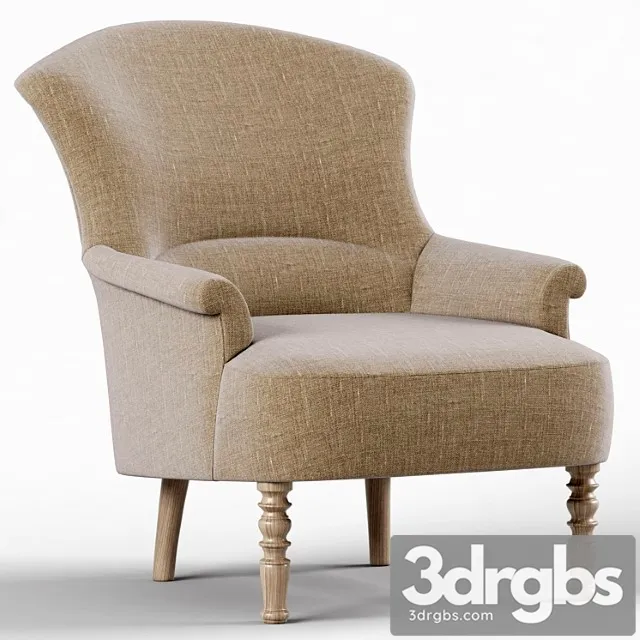 Restoration Hardware Josephine Chair 3D Model Free