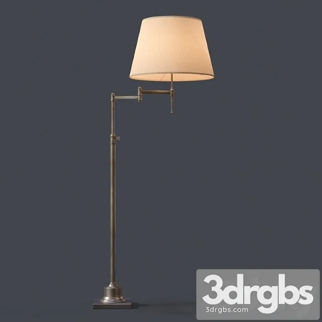 Restoration Hardware Library Swing Arm Floor Lamp 3D Model Free
