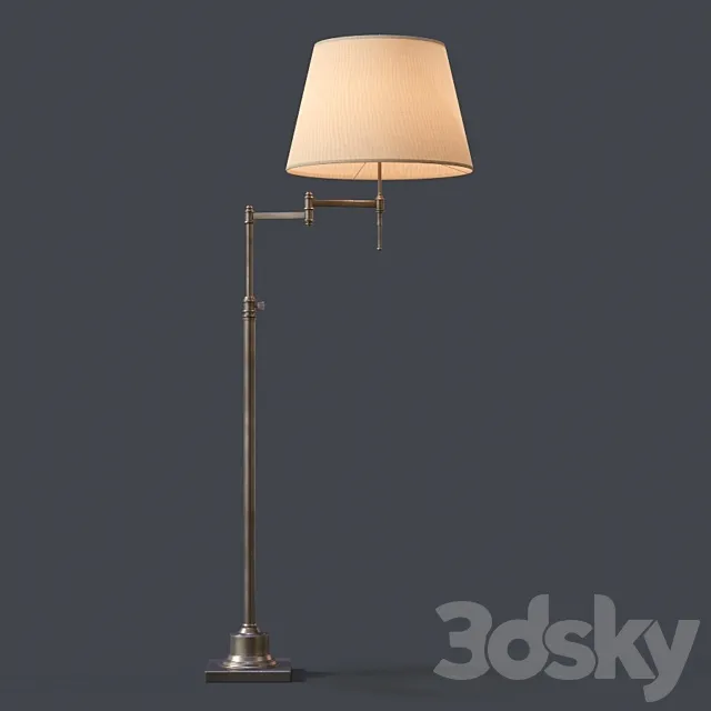 Restoration Hardware Library Swing-Arm Floor Lamp 3DModel