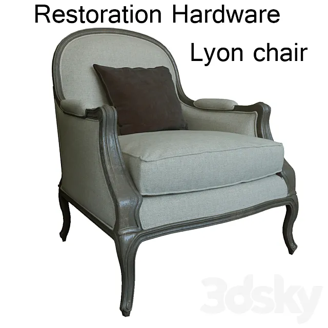 Restoration Hardware Lyon Chair 3D Model