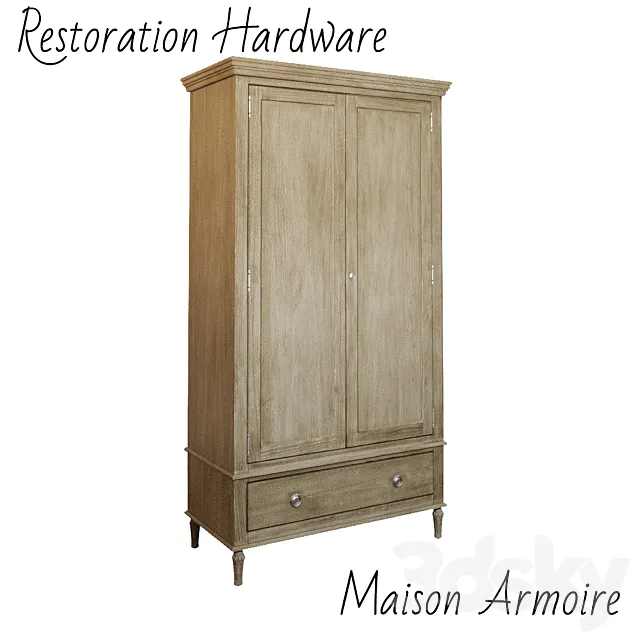 Restoration Hardware Maison Armoire 3DModel