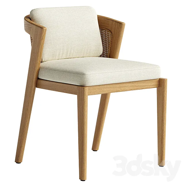 Restoration Hardware Malta Dining Chairs 3D Model