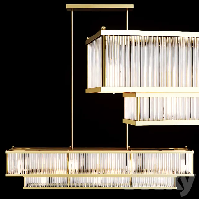 Restoration Hardware MARAIS LINEAR CHANDELIER 48 Brass Free Download