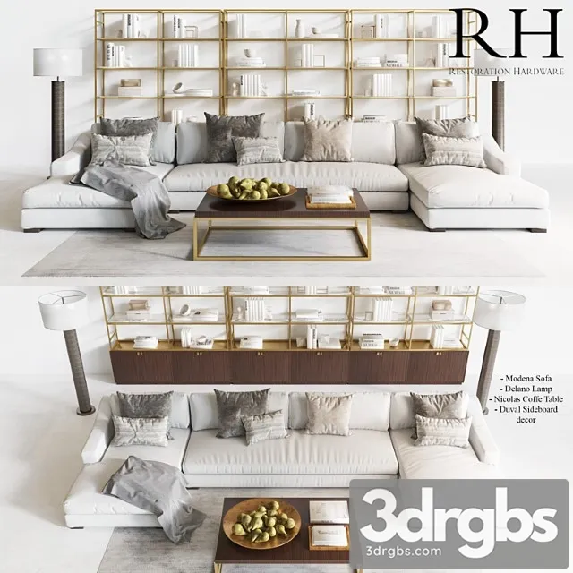 Restoration Hardware Modern 5 3D Model Free