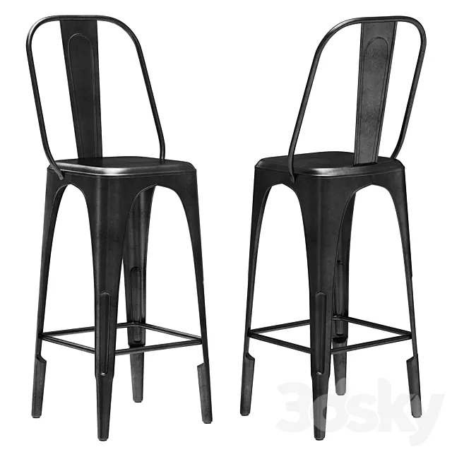 Restoration Hardware Remy Stool 3DModel