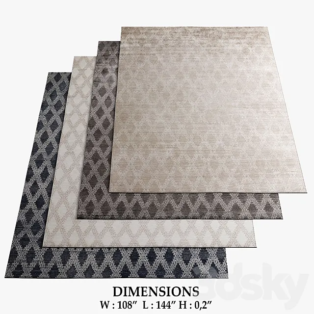 Restoration Hardware Rugs_104 3D Model