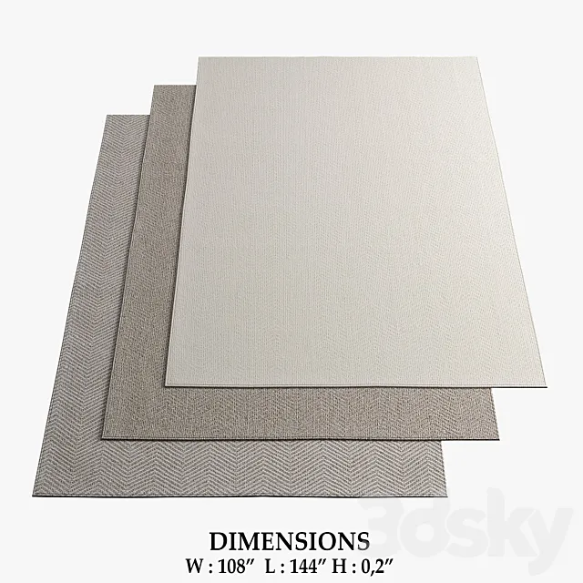 Restoration Hardware Rugs_107 3D Model