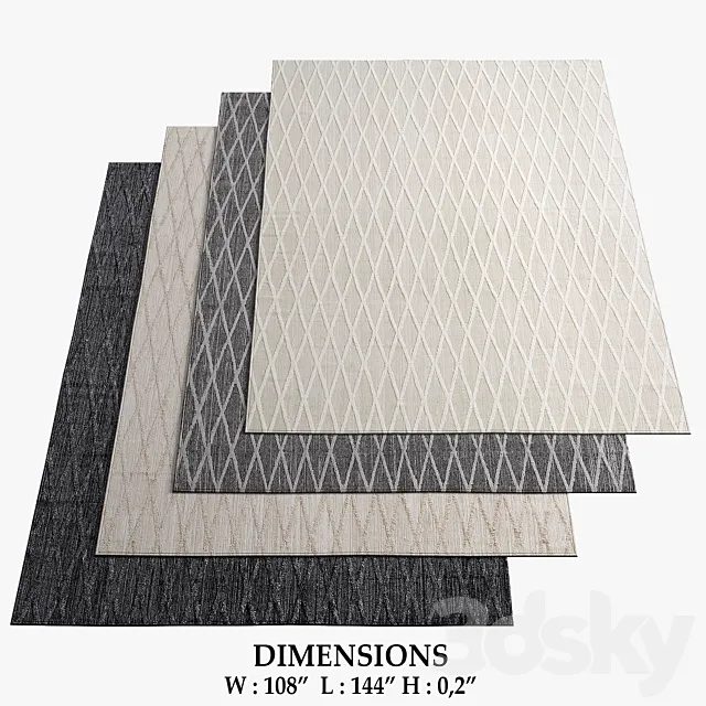 Restoration Hardware Rugs_124 3D Model