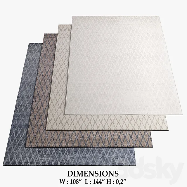 Restoration Hardware Rugs_129 3D Model