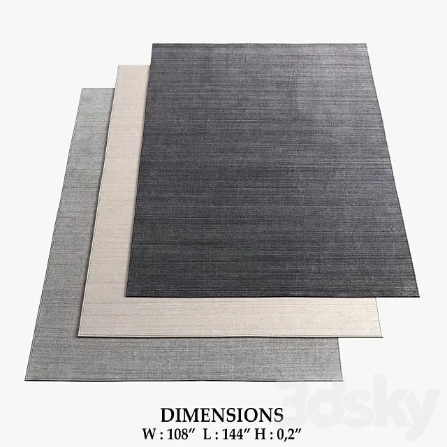 Restoration Hardware Rugs_58 3D Model