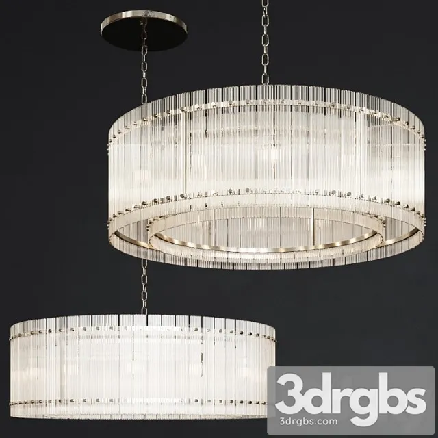 Restoration hardware san marco 1-tier round chandelier 48 nickel