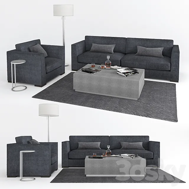Restoration Hardware set 3D Model