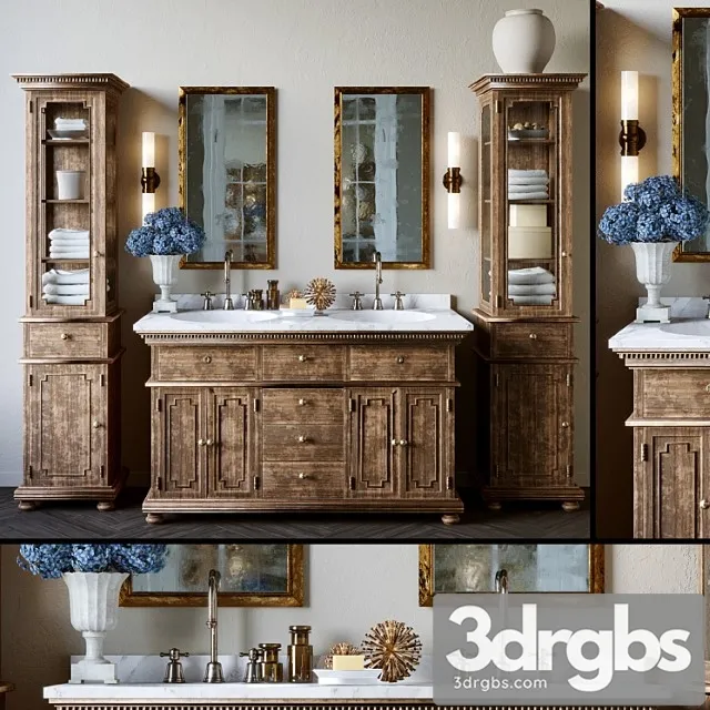 Restoration Hardware Set 3D Model Free