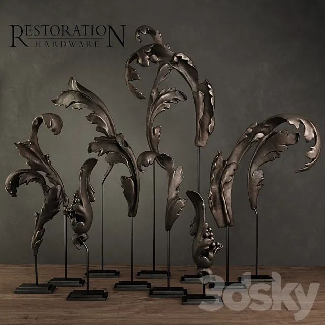 Restoration Hardware (SET OF 11) 3DModel