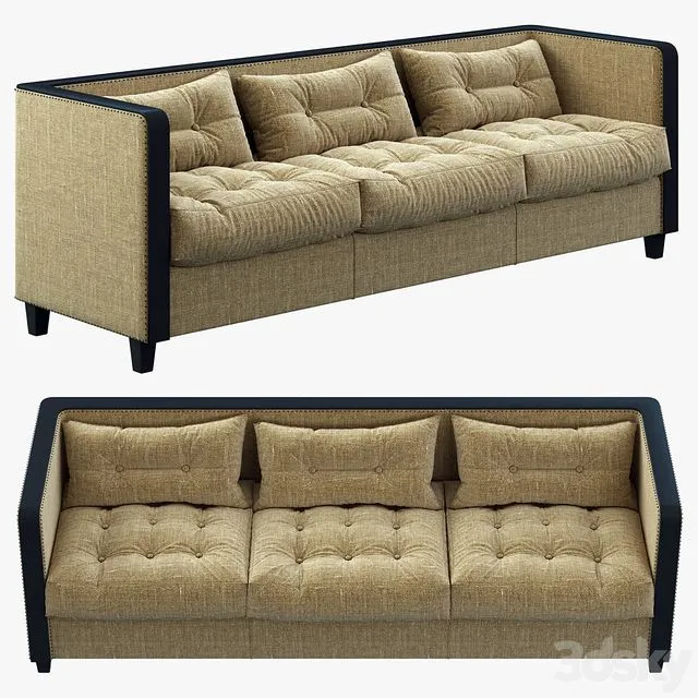 Restoration Hardware Shelter Arm Upholstered Sofa 3D Model