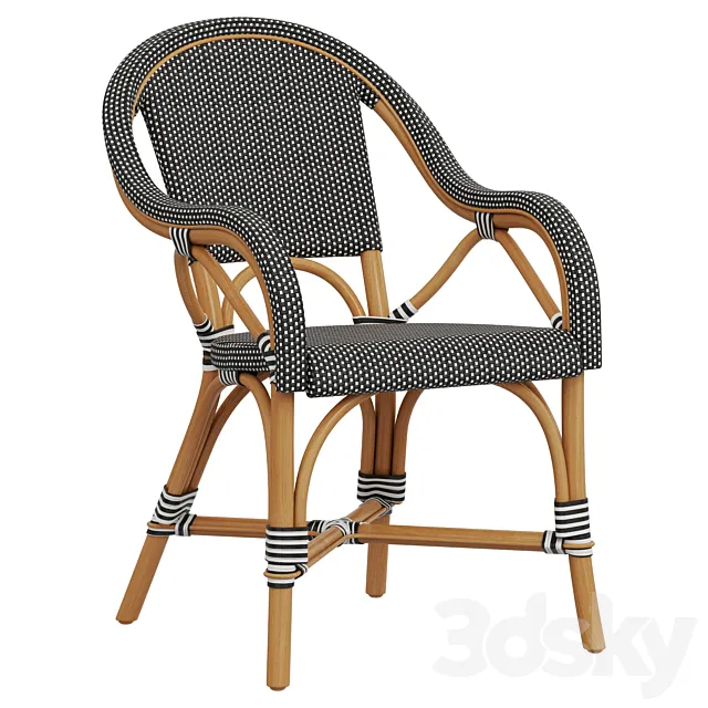Restoration Hardware St Germain Resin Armchair 3D Model