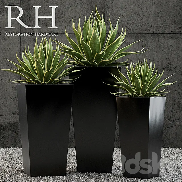 Restoration Hardware terrano planter 3DModel