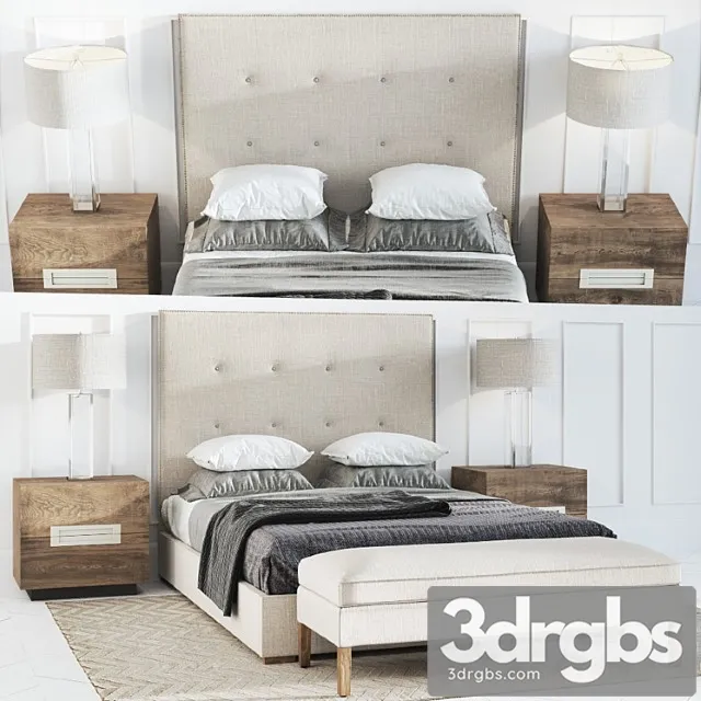 Restoration hardware - tompkins panel box 2 3D Model Free