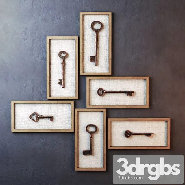 Restoration Hardware Wall Decor 3D Model Free