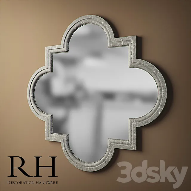 Restoration Hardware - Weathered Zinc Mirror 3DModel