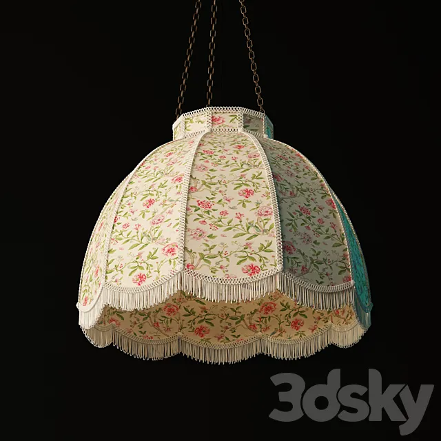 Retro hanging lamp 3D Model