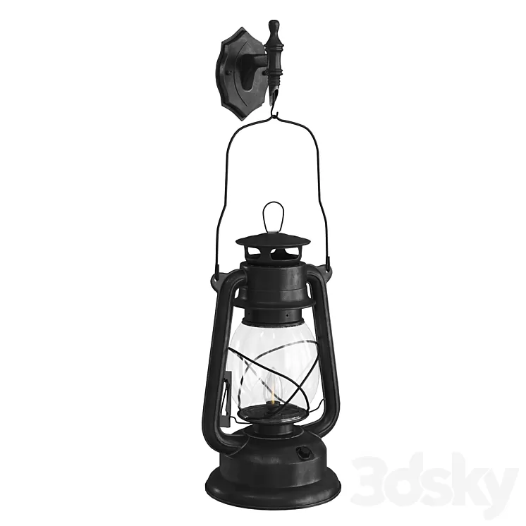 Retro lantern 3D Model