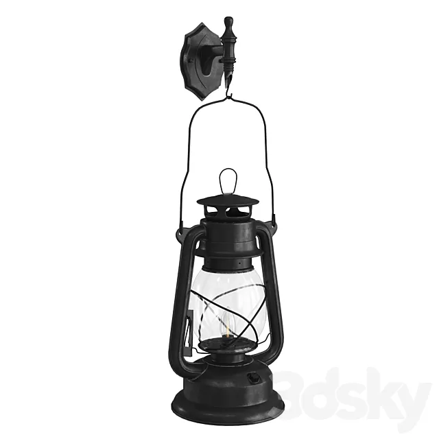 Retro lantern 3D Model