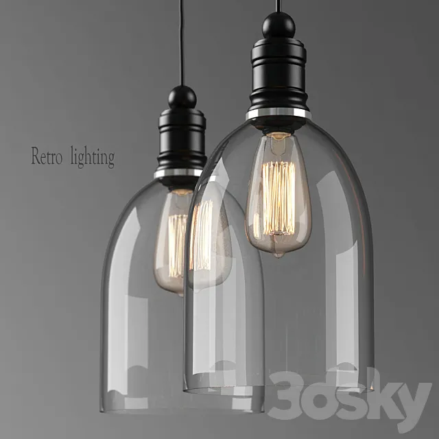 Retro Lighting 3D Model
