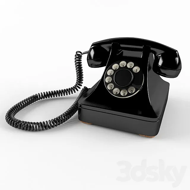 Retro phone 3DModel
