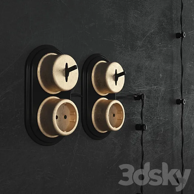 Retro switches. Retro switches 3DModel