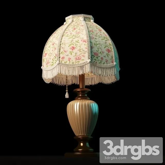 Retro Table Lamp 3D Model Download