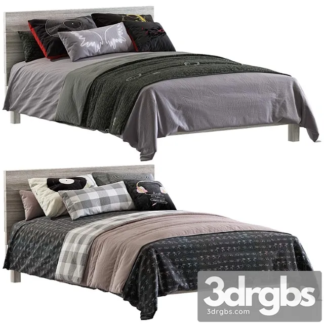 Reve Cabecero Bed 2 3D Model Free