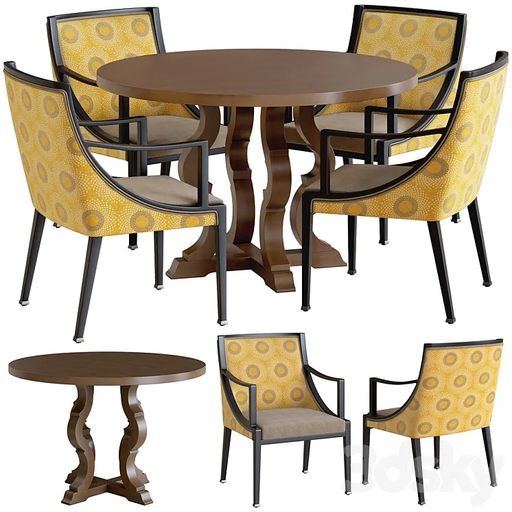 Revelation Dining Table 8160-DT 3D Model Free