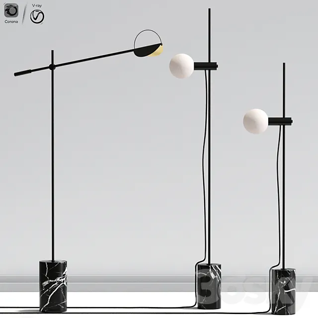 Revolve & Leaves Floor lamp Free Download
