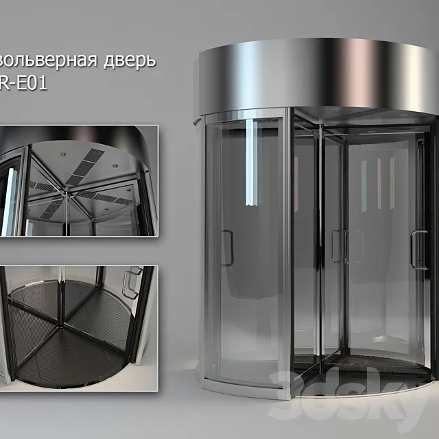Revolving door RDR-E01 3DModel