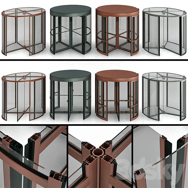Revolving entrance doors 3DModel