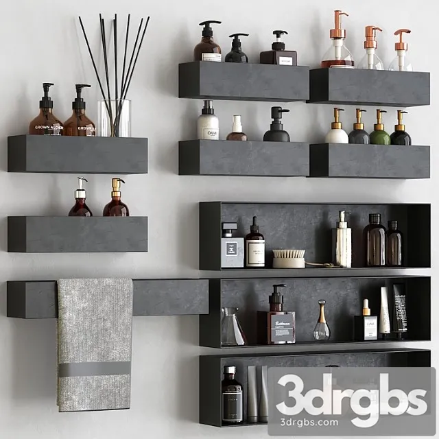 REXA Bathroom Decor 3D Model Free