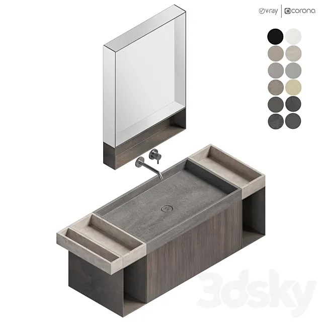 Rexa Design Compact Living 130 Set 3 3D Model