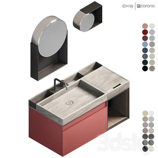 Rexa Design Compact living 90 Set 5 3D Model