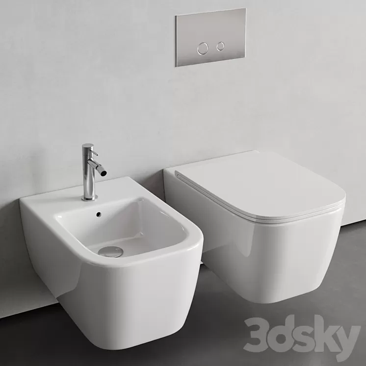 Rexa Design – Maybe.2 WC & Bidet 3D Model