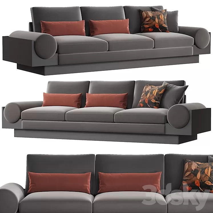 RH | 1960 S GRAND BOLSTER SOFA 3D Model